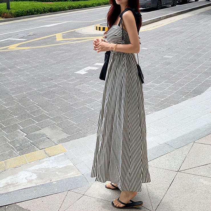 甘辛系ガールズ☆【春】リボンストライプワンピース | 17kg | 詳細画像9 