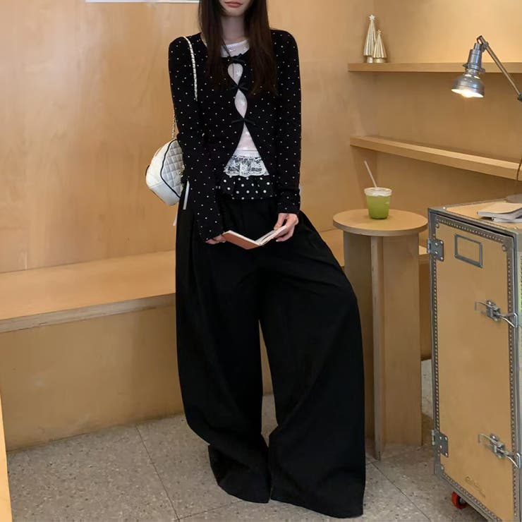 甘辛系ガールズ☆【春】フェイクレイヤード レースインナー 長袖Tシャツ | 17kg | 詳細画像3 