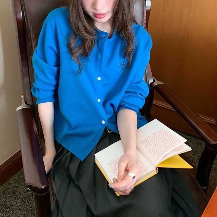 気負わず快適☆【春】ラウンドネック無地ニットカーディガン | 17kg | 詳細画像2 