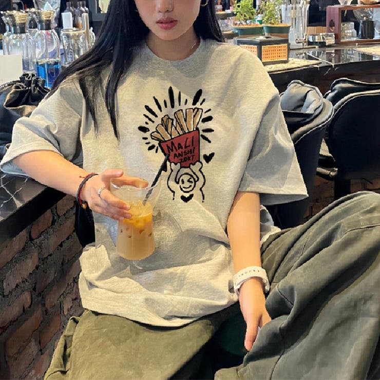 ゆるカワコーデ☆【春】カートゥーンプリント 半袖Tシャツ | 17kg | 詳細画像2 