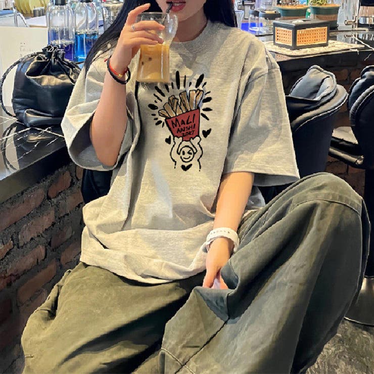 ゆるカワコーデ☆【春】カートゥーンプリント 半袖Tシャツ | 17kg | 詳細画像3 