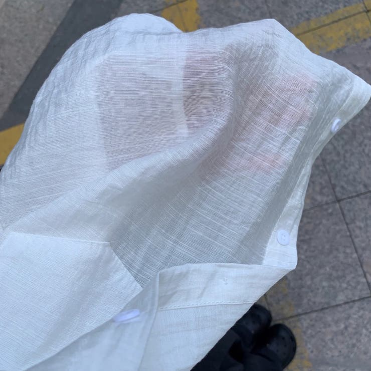 気負わず快適☆【春】ホワイト薄手UV対策 長袖シャツジャケット | 17kg | 詳細画像3 