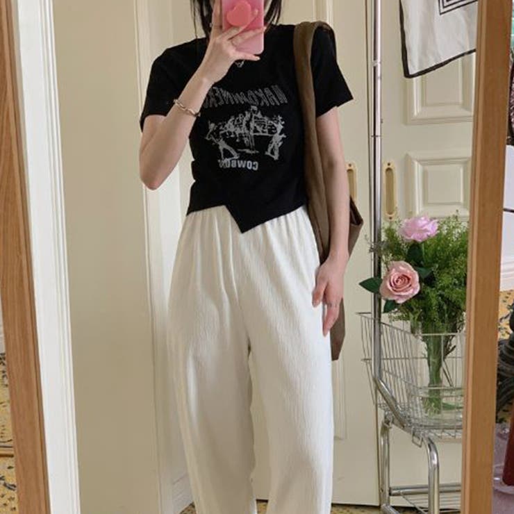 甘辛系ガールズ☆【春】アシンメトリーTシャツショート丈 トップス | 17kg | 詳細画像6 