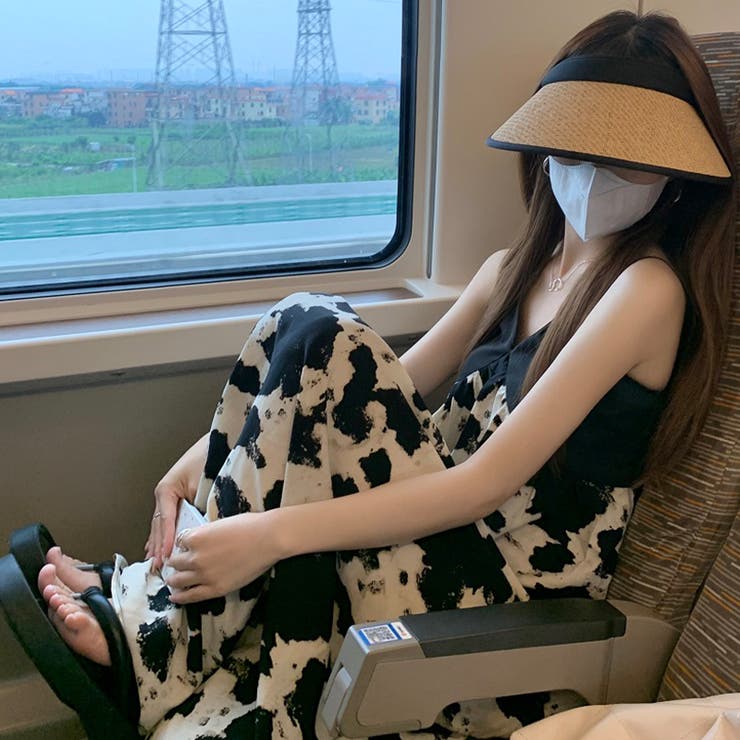 甘辛系ガールズ☆【春】ブラック小花柄 キャミソールワンピース | 17kg | 詳細画像13 