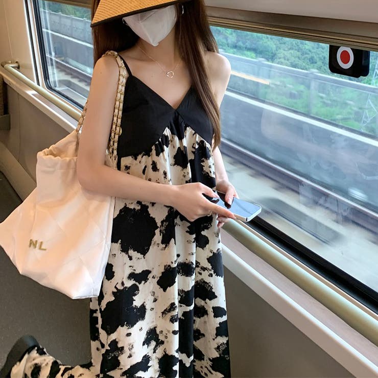 甘辛系ガールズ☆【春】ブラック小花柄 キャミソールワンピース | 17kg | 詳細画像15 