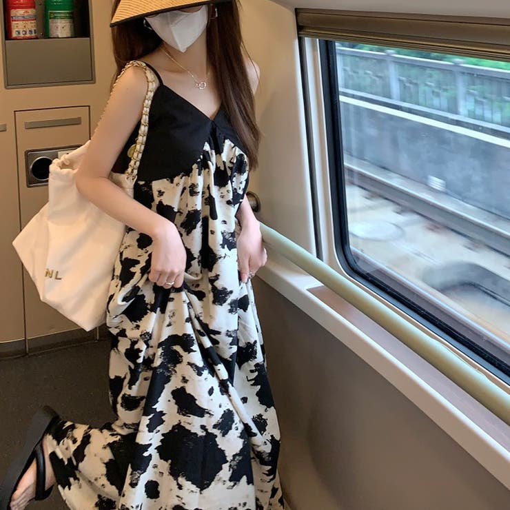 甘辛系ガールズ☆【春】ブラック小花柄 キャミソールワンピース | 17kg | 詳細画像17 