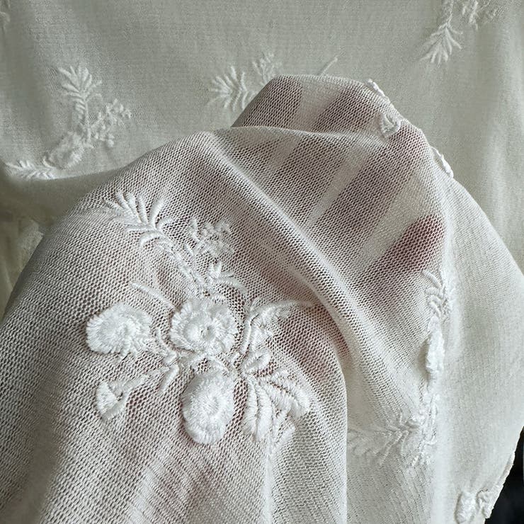 大人っぽく洗練された【春】優しい雰囲気スタンドカラー刺繍チュールインナー | 17kg | 詳細画像33 