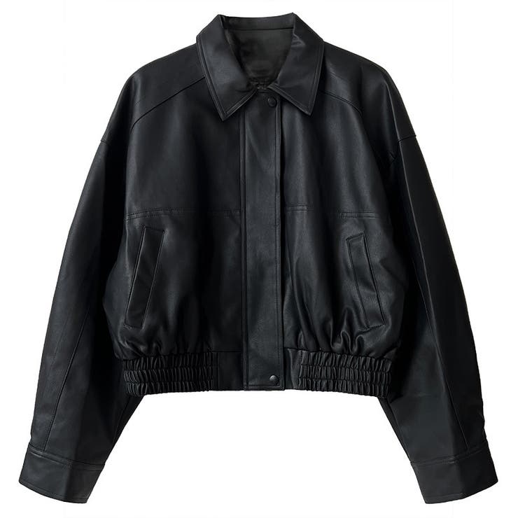 シンプルかつエレガントな【春】PUレザージャケットショート丈 ライダースジャケッ… | 17kg | 詳細画像5 