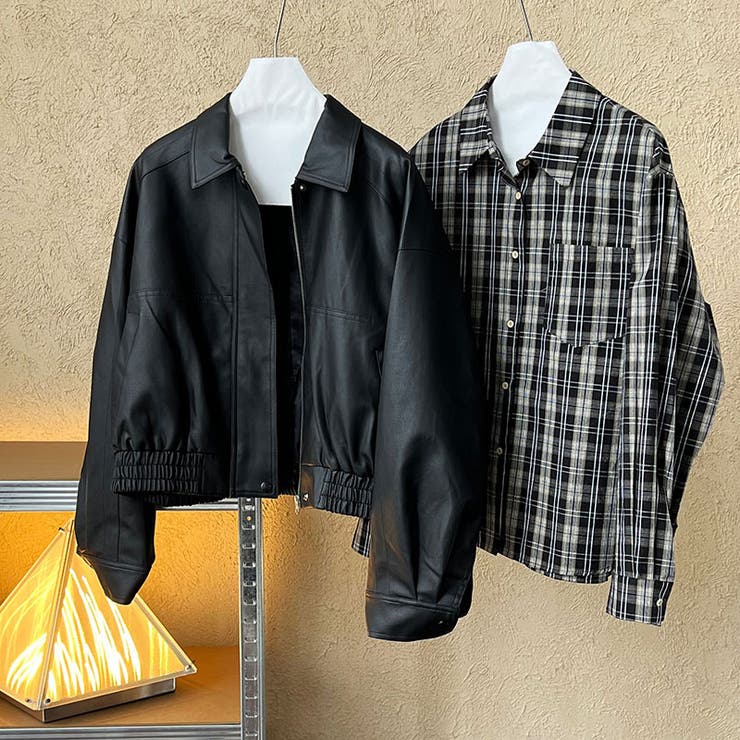 シンプルかつエレガントな【春】PUレザージャケットショート丈 ライダースジャケッ… | 17kg | 詳細画像16 