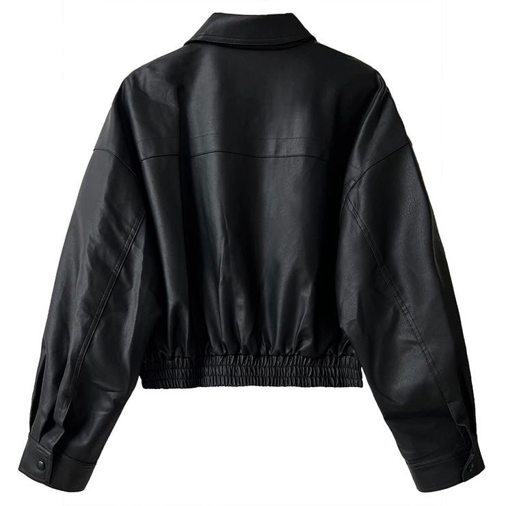 シンプルかつエレガントな【春】PUレザージャケットショート丈 ライダースジャケッ… | 17kg | 詳細画像23 