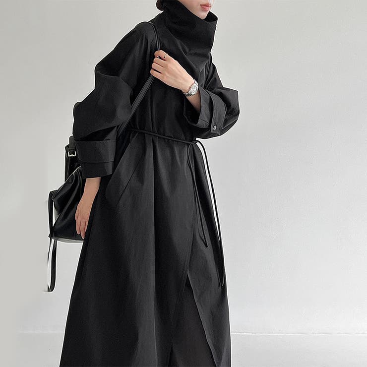 シンプルかつエレガントな【春】スタンドカラー トレンチコートレトロ ベルト付き | 17kg | 詳細画像26 