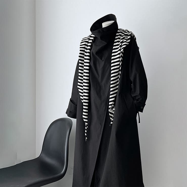 シンプルかつエレガントな【春】スタンドカラー トレンチコートレトロ ベルト付き | 17kg | 詳細画像35 