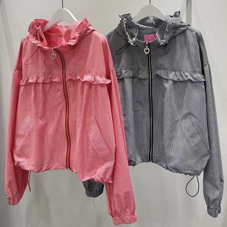 チェック柄フード付きライトアウター UV対策 若見えジャケット【春】ゆるカワコー… | 17kg | 詳細画像11 