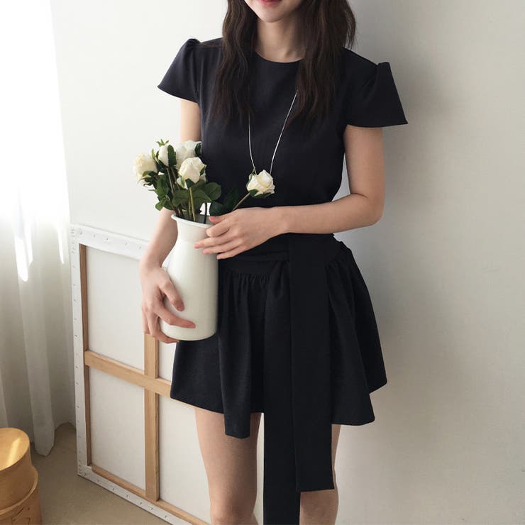 ブラックワンピース リボン付き上品【春】ゆるカワコーデ | 17kg | 詳細画像2 