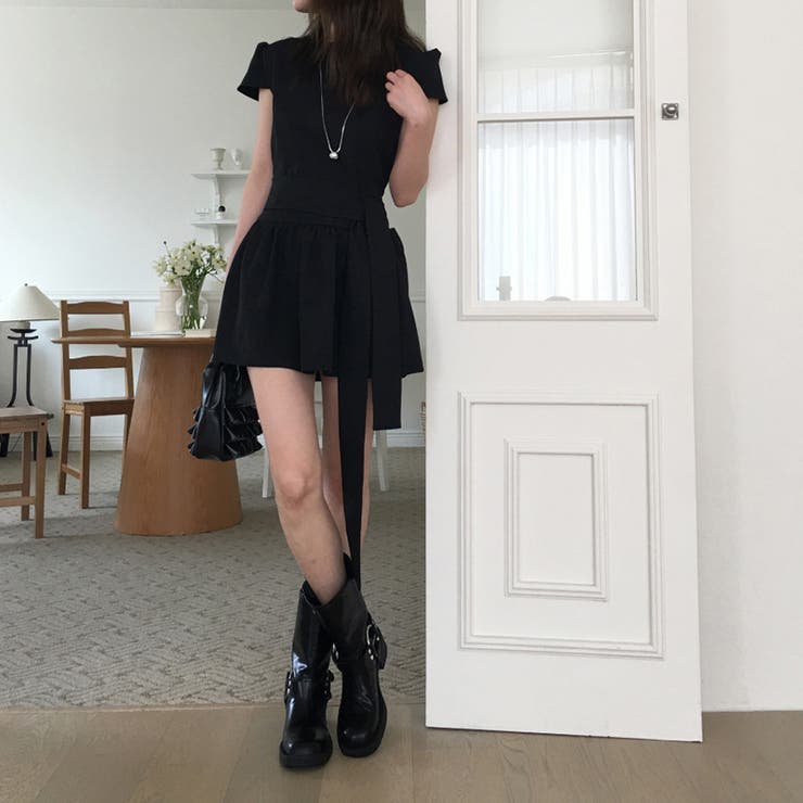 ブラックワンピース リボン付き上品【春】ゆるカワコーデ | 17kg | 詳細画像24 