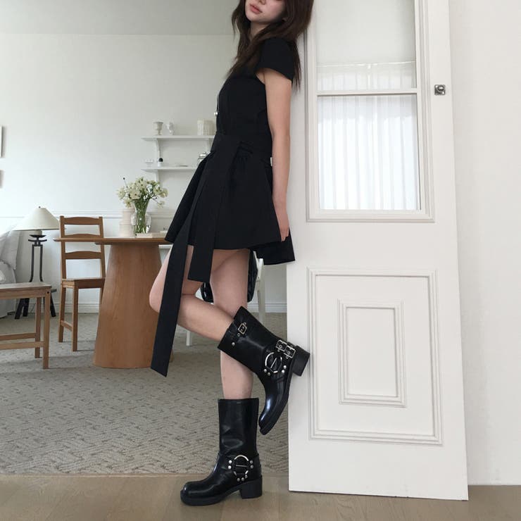 ブラックワンピース リボン付き上品【春】ゆるカワコーデ | 17kg | 詳細画像26 