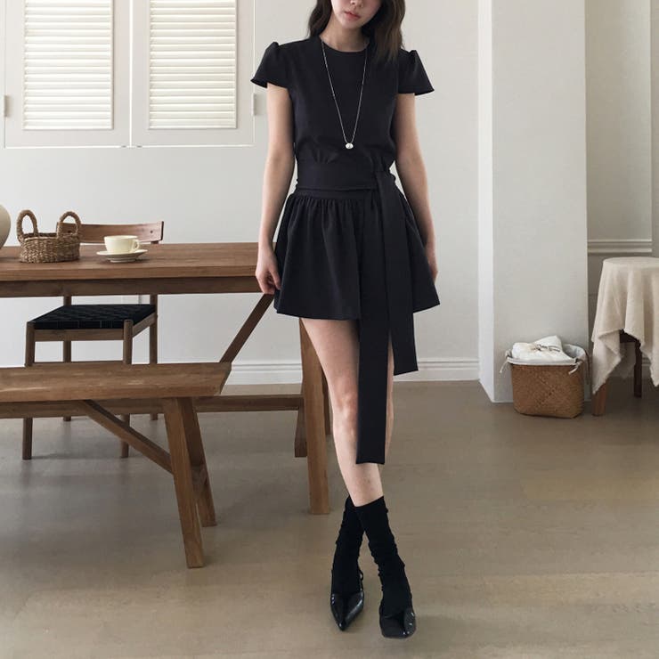 ブラックワンピース リボン付き上品【春】ゆるカワコーデ | 17kg | 詳細画像29 