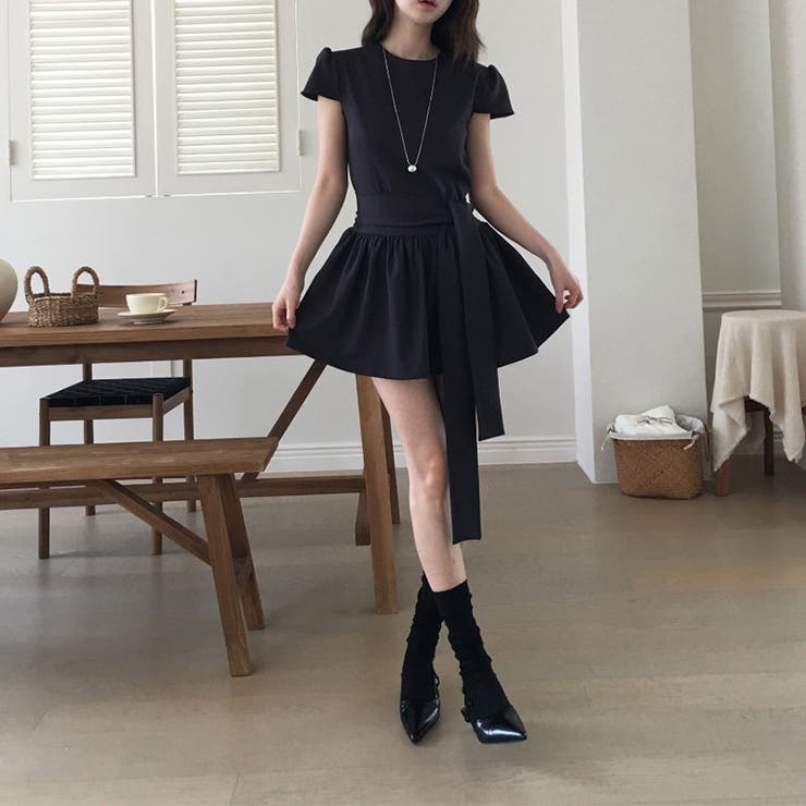ブラックワンピース リボン付き上品【春】ゆるカワコーデ | 17kg | 詳細画像31 