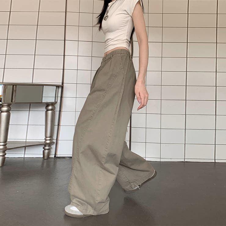 カーブデニム ワイドパンツルーズシルエット【春】気負わず快適 | 17kg | 詳細画像12 