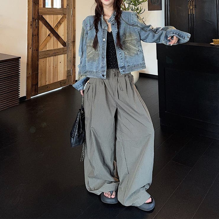 ルーズデニムジャケットヴィンテージ風 ペイント加工【春】気負わず快適 | 17kg | 詳細画像11 