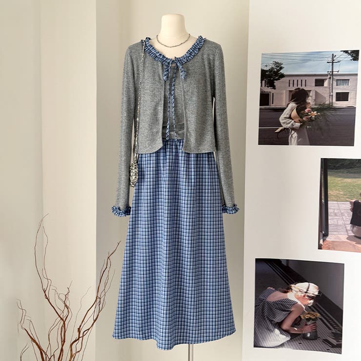 チェック柄 ロングスカート | 17kg | 詳細画像2 