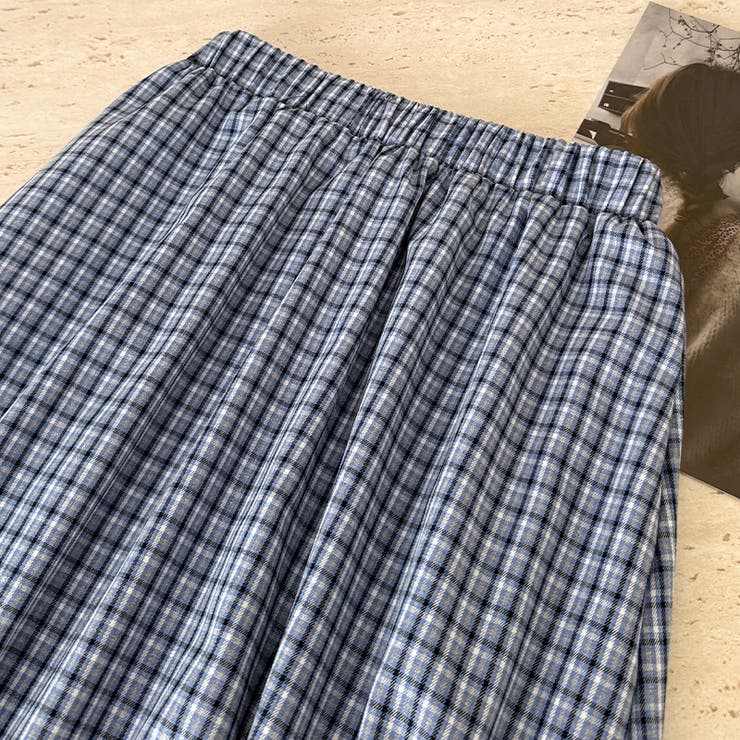 チェック柄 ロングスカート | 17kg | 詳細画像19 