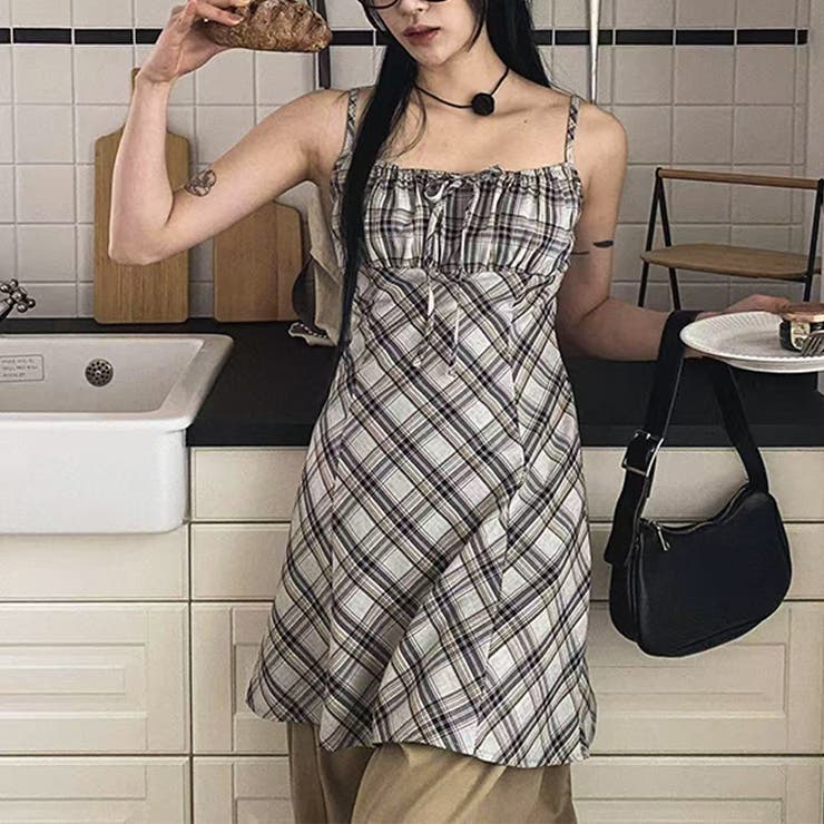 リボン付き ダイヤ柄 キャミソールワンピース | 17kg | 詳細画像21 