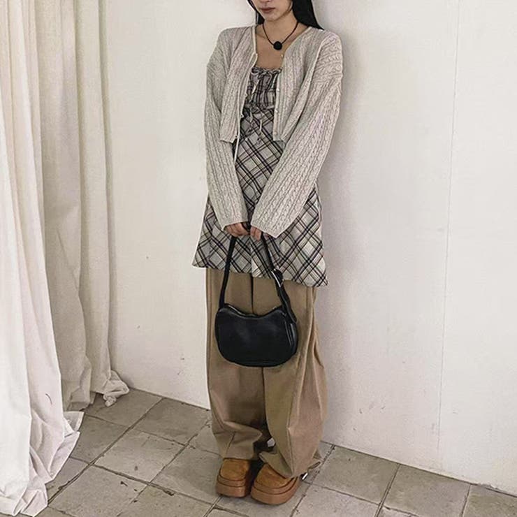 リボン付き ダイヤ柄 キャミソールワンピース | 17kg | 詳細画像26 