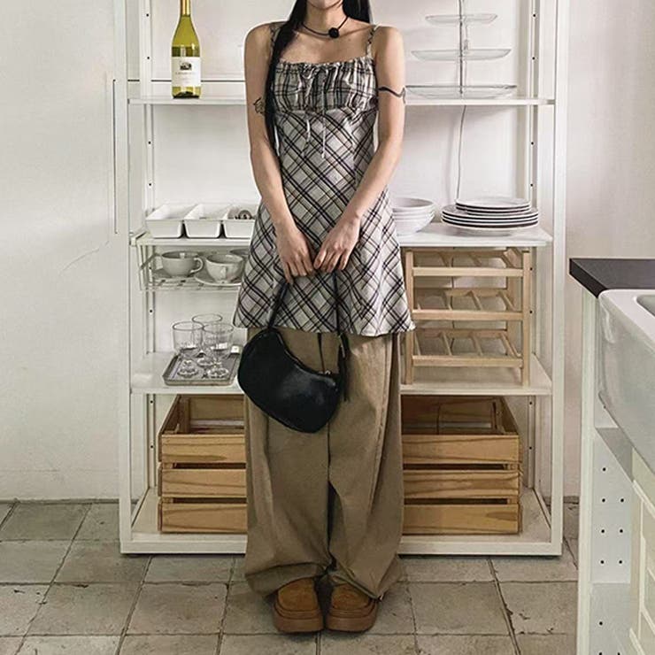 リボン付き ダイヤ柄 キャミソールワンピース | 17kg | 詳細画像27 