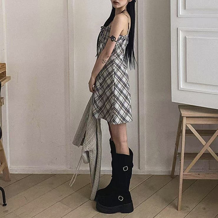 リボン付き ダイヤ柄 キャミソールワンピース | 17kg | 詳細画像35 