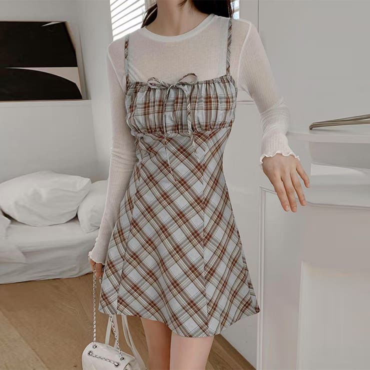 リボン付き ダイヤ柄 キャミソールワンピース | 17kg | 詳細画像39 