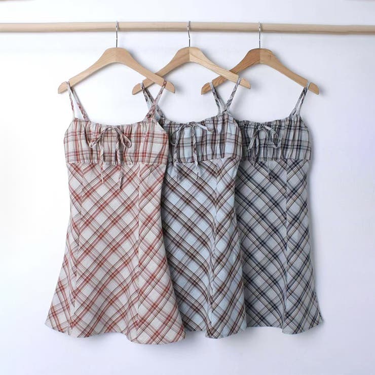 リボン付き ダイヤ柄 キャミソールワンピース | 17kg | 詳細画像49 