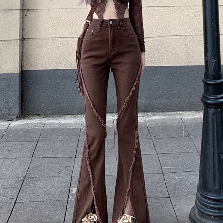 【SHOPLIST限定】韓国風シルエットをキレイに見せるフレアデニムパンツ | 17kg | 詳細画像21 