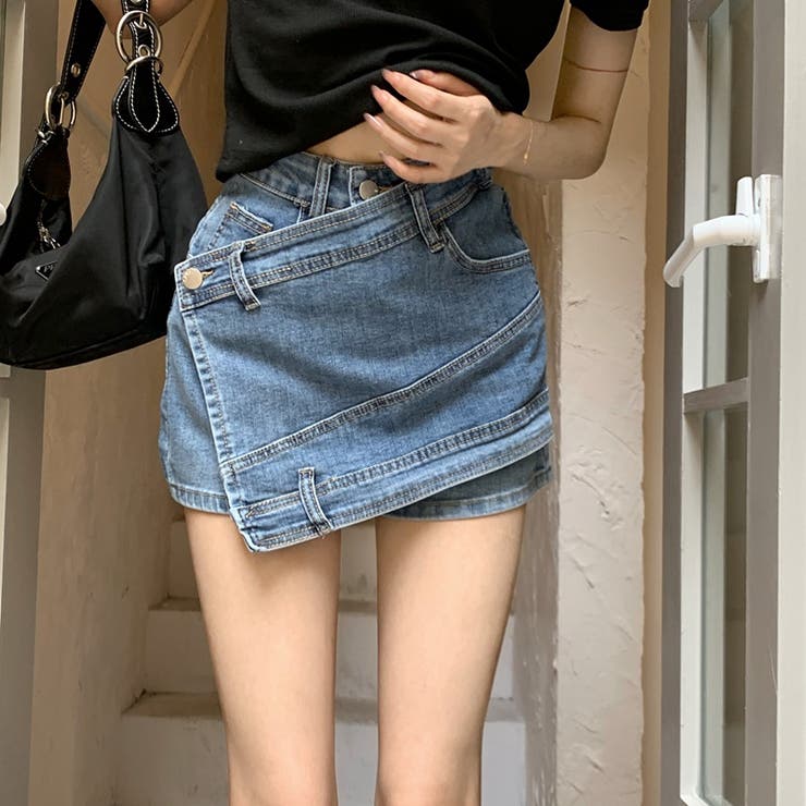 【SHOPLIST限定】個性的なインナーパンツ付きデニムスカート | 17kg | 詳細画像16 