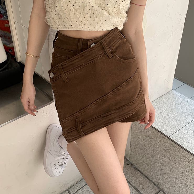 【SHOPLIST限定】個性的なインナーパンツ付きデニムスカート | 17kg | 詳細画像2 