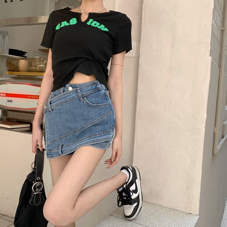 【SHOPLIST限定】個性的なインナーパンツ付きデニムスカート | 17kg | 詳細画像6 