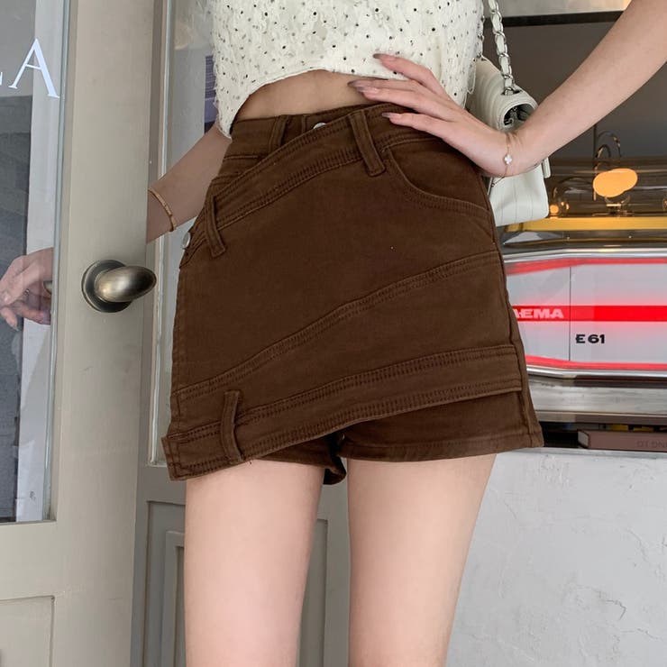 【SHOPLIST限定】個性的なインナーパンツ付きデニムスカート | 17kg | 詳細画像9 