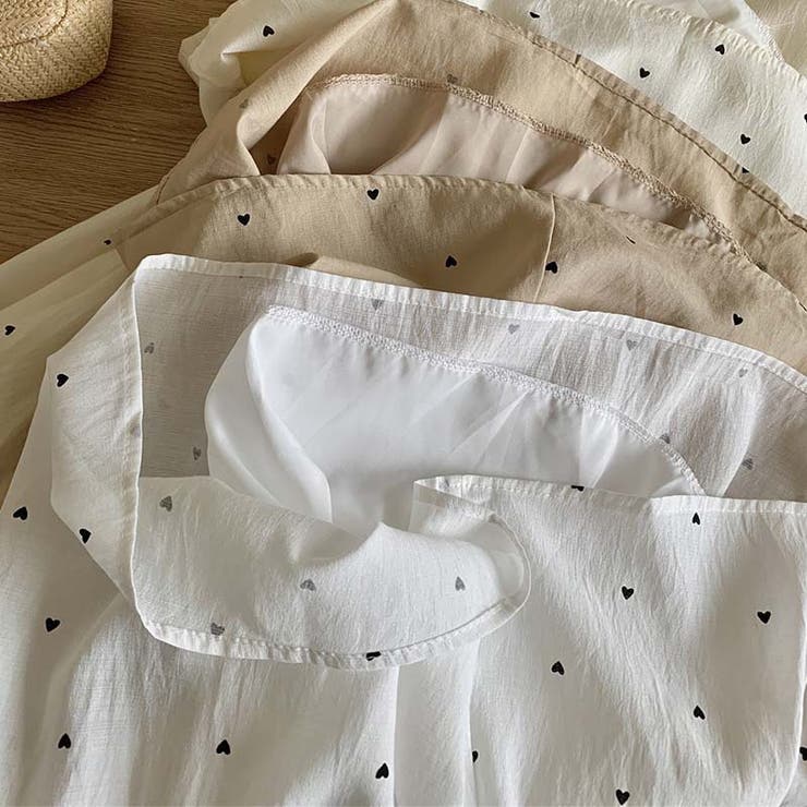 【SHOPLIST限定】ハート柄とスカーフ付きでエレガント。デコルテのワンピース | 17kg | 詳細画像10 