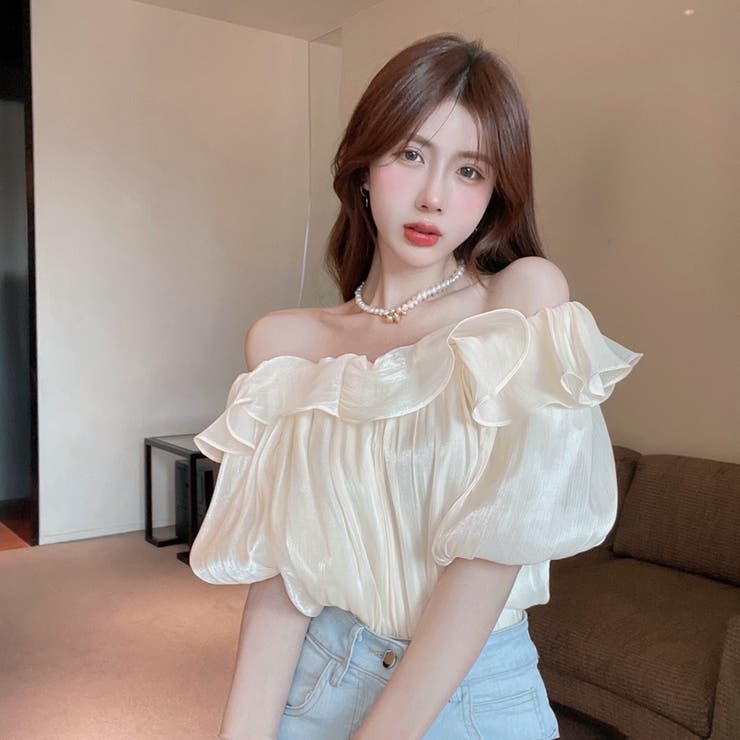 【SHOPLIST限定】光沢のあるバブルスリーブのシャツ | 17kg | 詳細画像4 