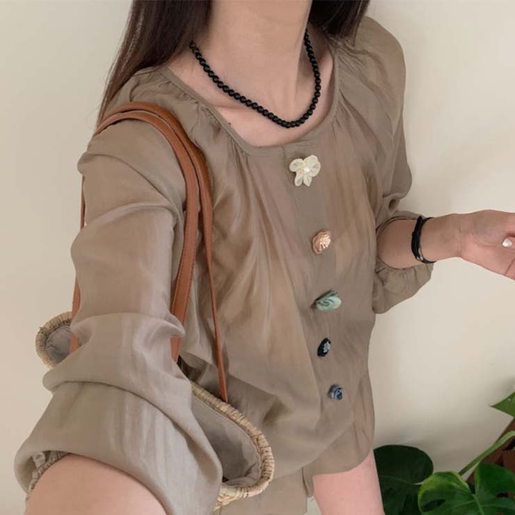 【SHOPLIST限定】立体花長袖日焼け止めジャケット+ショートパンツスーツ | 17kg | 詳細画像6 