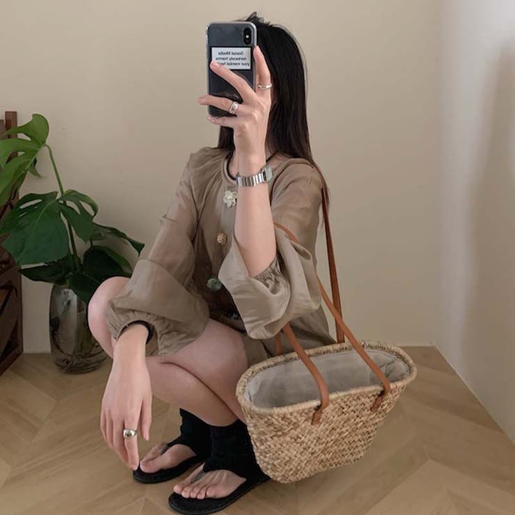 【SHOPLIST限定】立体花長袖日焼け止めジャケット+ショートパンツスーツ | 17kg | 詳細画像9 