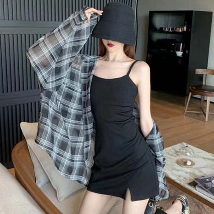 【SHOPLIST限定】日焼け対策に最適！ゆったりしたチェック柄長袖シャツ | 17kg | 詳細画像13 