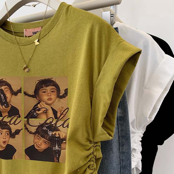 レトロで元気な！女の子のプリント入りフリルスリーブTシャツ | 17kg | 詳細画像6 