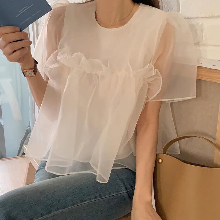 ミレニアル学園風 ゆるカワコーデ☆ふんわりチュール シルエット半袖Tシャツ | 17kg | 詳細画像5 