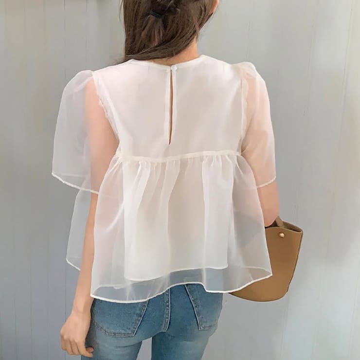 ミレニアル学園風 ゆるカワコーデ☆ふんわりチュール シルエット半袖Tシャツ | 17kg | 詳細画像6 