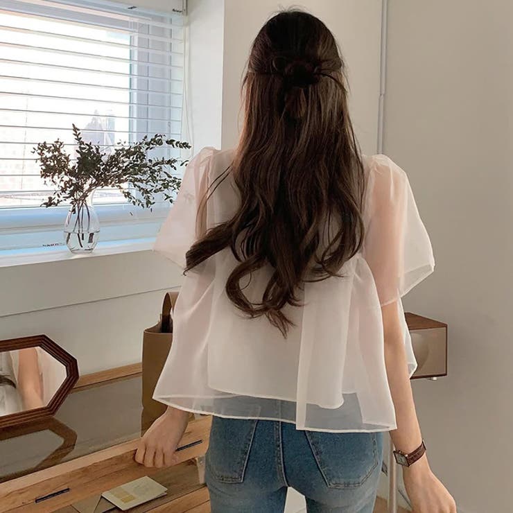 ミレニアル学園風 ゆるカワコーデ☆ふんわりチュール シルエット半袖Tシャツ | 17kg | 詳細画像7 