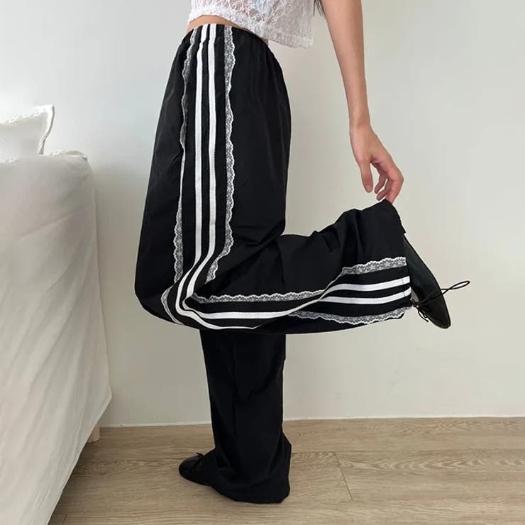 ミレニアル学園風 ゆるカワコーデ インスタ映えサイドレース＆テープデコールナイロ… | 17kg | 詳細画像3 