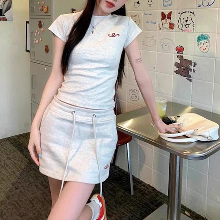 ミレニアル学園風 ゆるカワコーデ モノトーンシンプル | 17kg | 詳細画像5 