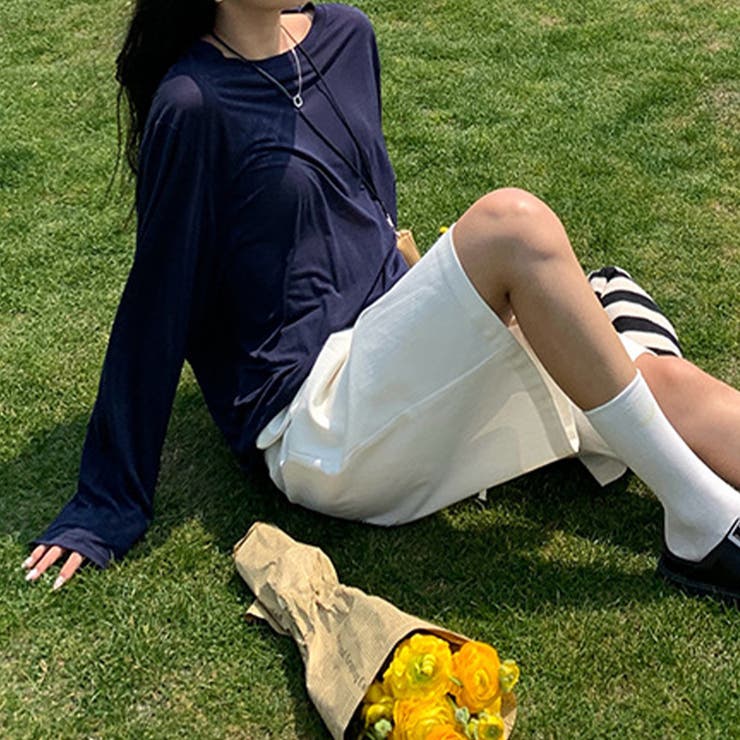 ミレニアル学園風 ゆるカワコーデ ハイウエストワイドデニムハーフパンツ | 17kg | 詳細画像7 