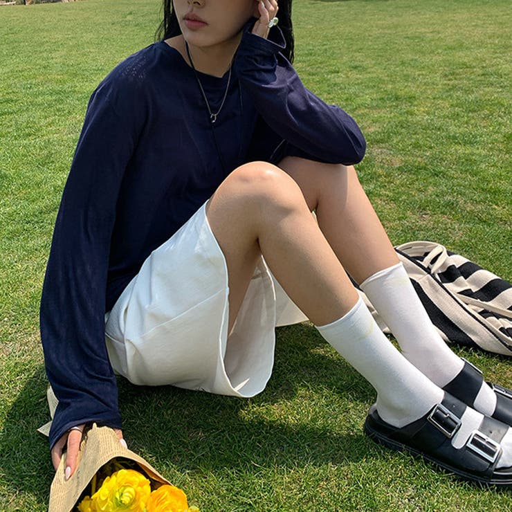 ミレニアル学園風 ゆるカワコーデ ハイウエストワイドデニムハーフパンツ | 17kg | 詳細画像8 